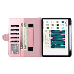 Suitable for iPad Pro 2020 Pen Slot Shoulder Strap Tablet Leather Case Air5 Handle Strap Handheld Flip Stand Protective Case