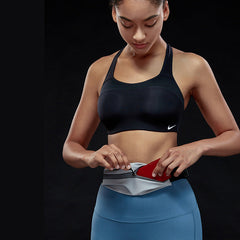 Sports waist packaging, mobile phone, men's and women's outdoor running waist bag, elastic and close fitting storage, waterproof and fashionable, not shaking