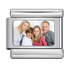 DIY Personalized Photo Picture Frame Making Titanium Steel Watch Band Chain Fashion Splicing Modular Bracelet