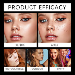 Makeup Patches, Waterproof And Sweat Resistant Long-Lasting Natural Freckles Makeup Stickers