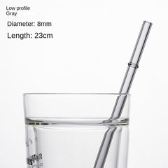 Eco-Friendly High Borosilicate Glass Straw Durable Heat-Resistant Starbucks Kids Straw 27cm Customized