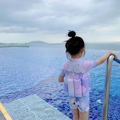 Baby swimsuit, cute cartoon girl buoyancy swimsuit, floating vest for children, baby survival swimsuit