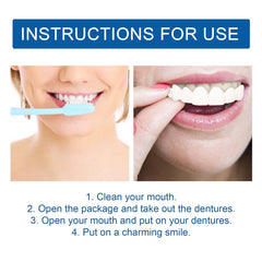 Adjustable Buckle Dentures, Modified Teeth Interdental Set Orthodontic Dentures Set