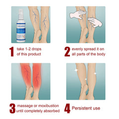 Intravenous Massage Spray For Varicose Veins Relief And Earthworm Leg Blood Vessel Bulge Pain Spray
