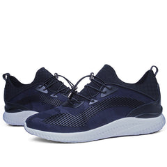 Internal height increasing men's shoes 8CM sports shoes with thick sole and no lace up invisible height increasing shoes