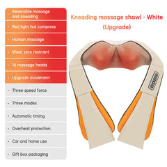 Kneading massage shawl massager SKG cervical spine massager household electric waist and back hot compress massager With bag
