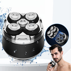 Full body wash 5-point shaver men's rechargeable shaver beard razor bald head machine