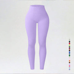 Threaded autumn and winter yoga pants seamless fitness pants high waisted sports yoga clothes leggings