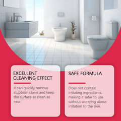 Stain Dissolver, Toilet Tile Toilet Scale Stain Cleaning Multi-Purpose Cleaning Solution