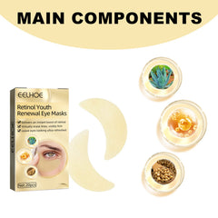 Retinol Eye Mask, Lightening And Lifting Fine Lines Around Eyes Repair Dark Circles And Eye Bags Moisturizing Eye Mask