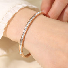 Stainless steel titanium steel bracelet for women non fading electroplated buckle jewelry for women