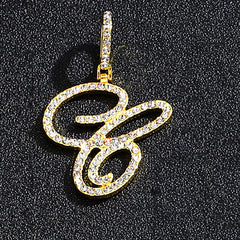 Hip hop accessories grass letter pendant melon seed buckle Cuban chain accessory