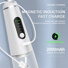 350ml Magnetic Suction Charging 4-Head Tooth Washing Machine Household Water Spray Tooth  Portable Cleaning Tooth Cleaning Machine
