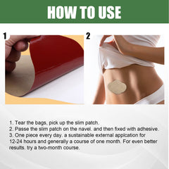Wormwood Slimmed Belly Button Sticker, Slimming Firming and Shaping Belly Patch
