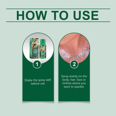 Shining Glitter Spray, Highlighter Spray Natural Stereoscopic Long-Lasting Brightening Glitter