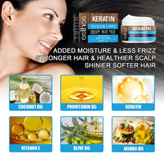 Moisturizing And Smooth Hair Mask, Repair Dry Hair, Split Hair, Smooth, Smooth And Moisturizing Hair Mask