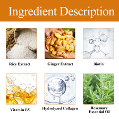 Rice Dense Hair Shampoo Deep Clean Thick Hair Moisturizing Hair Root Solid Hair Care Shampoo