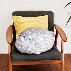 3D Novelty Seal Plush Toys Sea Lion Stuffed Throw Pillow Soft Seal Plush Party Hold Pillow Baby Sleeping Pillow Chair Cushion