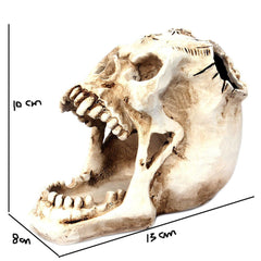 Fang Fang Terror Face Skull Storage Pen Holder Office Desktop