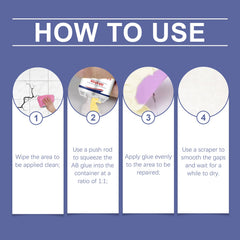 Repair Glue Pipe Surface Cracks Wall Tile Crevices Waterproof Adhesive Casting Glue Ab Adhesive Repair Agent