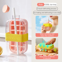 Ice - covered tray; freezer - overflow prevention ice tray
