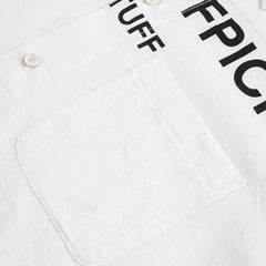 Alphabet Print Short Sleeve Shirt Workwear Japanese Style Loose Casual Design Summer Collar Shirt Men's Trendy