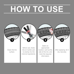 Car Tire Oil Marker Car Tire Paint Graffiti Paint Cool Diy Car Marker