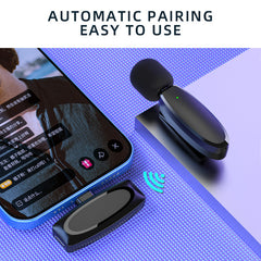 Lavalier Wireless Microphone Outdoor Live Broadcast Internet Celebrity Carry 2.4G Radio Noise Reduction Small Microphone