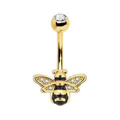 Navel Ring Creative Bat Bee Navel Buckle Navel Ring Body Piercing Jewelry