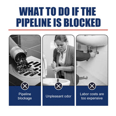 Pipe Unclog Gel, Sewer Multi-Effect Dissolving Pipe Obstruction Unblocking Agent