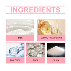 Setting powder with brush， Natural Makeup Light, Delicate Breathable Fit Dry And Wet Dual Use Powder Lasting Makeup
