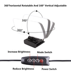 Mini Video Light Conference Live Streaming Kit Webcam Vlog Photography Fill Lamp Selfie Adjustable Portable LED Luz Microphone