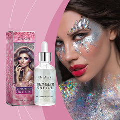 Body Glow Oil, Facial Body Collarbone Brightening Liquid Fine Shine Party Beach Shine Oil