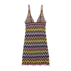 Sexy Backless Knitted DressStyle Fashion Women's Dress