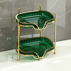 Soap box wall-mounted double-layer soap rack no punching