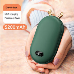 Mini Space Number Display Warm Hand Treasure 2-in-1 Warm Hand Treasure Charging
