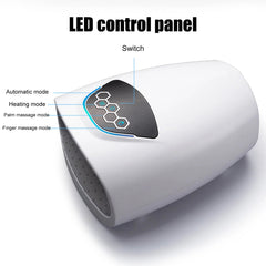 Electric Hand Massager Device Heat Finger Massage Pain Relief Therapy Air Compression Hand Care Palm Finger Massage Machine