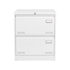 Horizontal file cabinet, 2 drawers, white file cabinet with lock, metal file cabinet with lock, 3 drawers, legal office cabinet