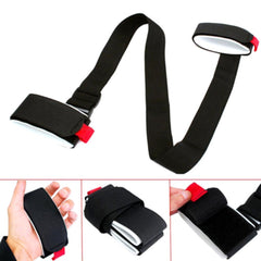 Nylon Skiing Bags Adjustable Skiing Pole Shoulder Hand Carrier Lash Handle Straps Porter Hook Loop Protecting For Ski Snowboard