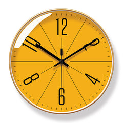 Brand - new 10/12 - inch modern wall clock. Its silent quartz makes it perfect for living rooms.