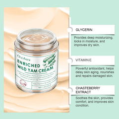 Wild Yam Body Moisturizer Nourishes, Hydrates, Firming, Lightening And Delicate Skin Yam Cream