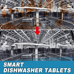 Dishwasher Dirt Remover Sheet, Clean Heavy Oil And Water Stains Odor Kitchen And Bath Home Dishwasher Cleaning Sheet