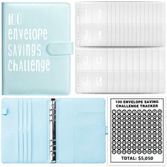 100 Day Challenge Loose leaf Notebook Couple's Savings Notebook Money Saving Envelope Budget Savings Notebook Notepad
