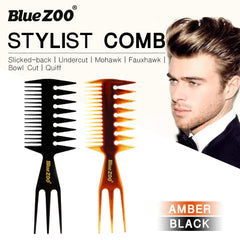 Oil Head Comb Double-Sided Fish Insert Comb Big Tooth Flat Comb Bottom Fork Comb Plate Hair Styling Comb