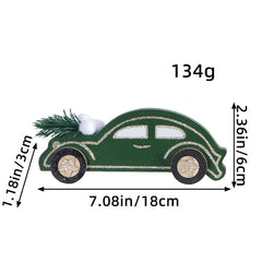 Christmas decoration small ornament fashionable dark green car ornament