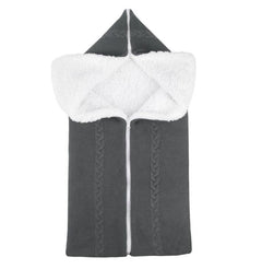 Baby Sleeping Bag Newborn Winter Warm Infant Button Knit Swaddle Wrap Swaddling Stroller  Toddler Blanket Envelope Sleepsacks