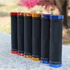 Mountain Bike Bicycle Handlebar Sleeve Vice Color Aluminum Alloy Bilateral Locking Handlebar Vice Handle Non-Slip Rubber Handlebar