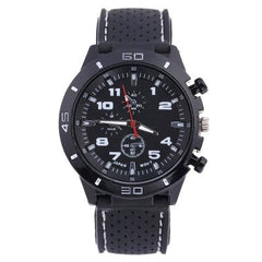 Rubber Fashion Sports Men's Watch Car Line Strap Silicone Student Watch