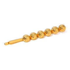 Stainless steel shell hair clip with bangs, high-end feel, ins metal hair accessories, broken hair clip at the back of the head