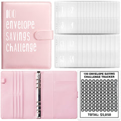 100 Day Challenge Loose leaf Notebook Couple's Savings Notebook Money Saving Envelope Budget Savings Notebook Notepad